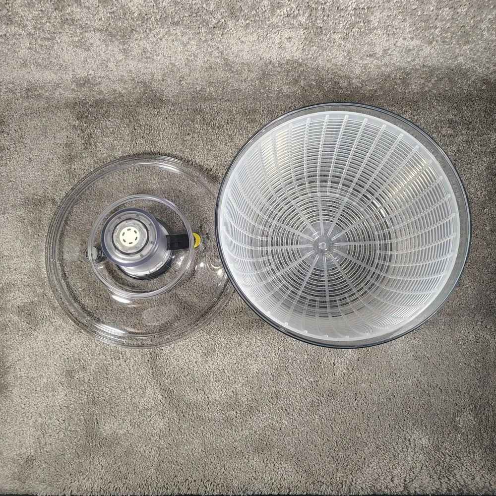 OXO SoftWorks Salad Spinner Clear Black Pump Action Kitchencore Unisex Large